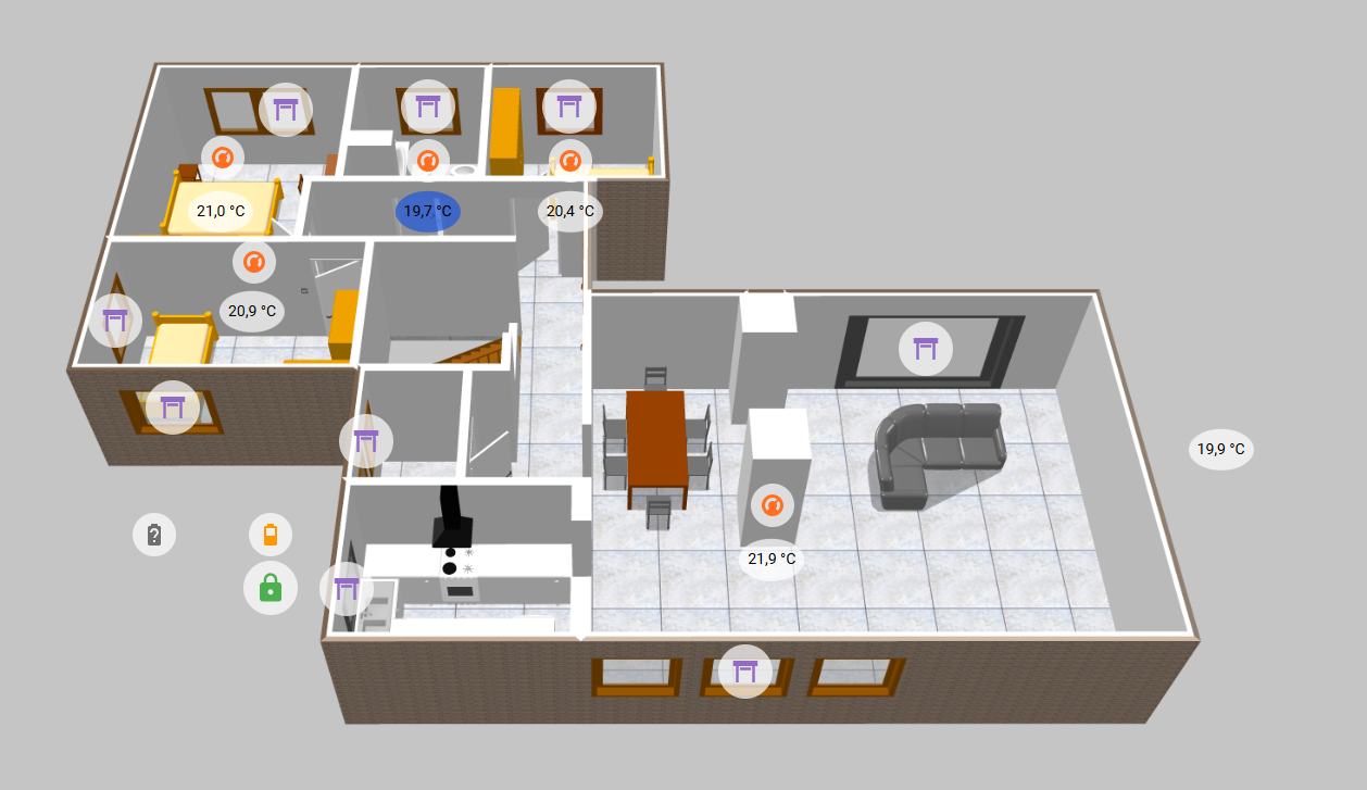 3D Smart Home Dashboard