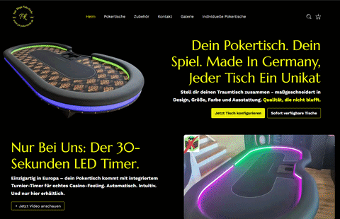 Shopify Webshop “pk-pokertische.de”